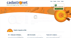 Desktop Screenshot of cadastronet.com.br