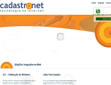 Tablet Screenshot of cadastronet.com.br